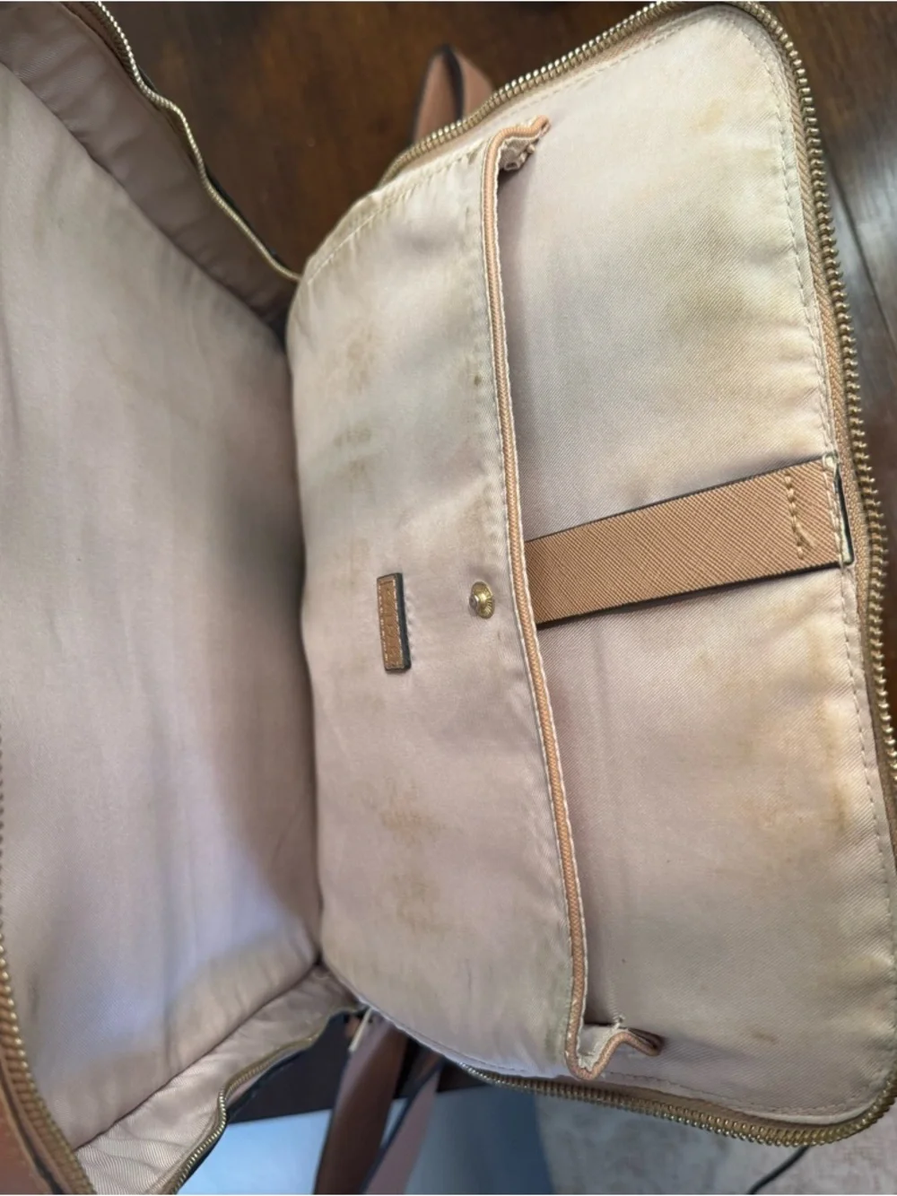 Calpak Kaya 15 inch Laptop Backpack in Caramel $118 Retail